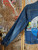 Levi's Medium Wash Blue Hand-painted Tarot Denim Jacket Size 38
