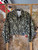 Vintage Guess By Georges Marciano Leopard Print Denim Button Jacket Women's Size Small
