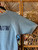 Vintage 70s 80s DePauw University Greencastle, Indiana Light Blue Short Sleeve Crewneck Sweatshirt Size Large