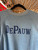 Vintage 70s 80s DePauw University Greencastle, Indiana Light Blue Short Sleeve Crewneck Sweatshirt Size Large