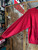 Vintage Indiana University IU Hoosiers Flock Print Red Crewneck Sweatshirt Size Large