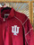 Vintage 58 Sports Indiana University Brick Red 1/4 Zip Windbreaker Jacket Size Large