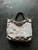 Y2K 2011 Coach Signature Brooke  #F17673 Silver Metallic Jacquard Hand Bag