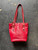 Vintage 90s 1991 Coach #9803 Red Tote Shoulder Bag