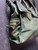 Y2K Cole Haan Brooke Flap Green Leather Tote Shoulder Firkin Bag