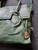 Y2K Cole Haan Brooke Flap Green Leather Tote Shoulder Firkin Bag