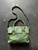 Y2K Cole Haan Brooke Flap Green Leather Tote Shoulder Firkin Bag