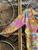 Vintage Floral 70s Style Patterned Multicolored Knit Top Women's Size Small