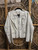 Vtg Y2K Metro Style White Leather Jacket Women's Size 12