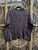 Y2K W.D.N.Y. Textured Bubble Pleated Chocolate Brown Women's Top Size Petite X-Large