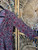 Vintage 90s B. Darlin Red Black Geometric Paisley Patterned Midi Tie Back Dress Women's Size 7/8