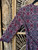 Vintage 90s B. Darlin Red Black Geometric Paisley Patterned Midi Tie Back Dress Women's Size 7/8
