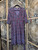 Vintage 90s B. Darlin Red Black Geometric Paisley Patterned Midi Tie Back Dress Women's Size 7/8