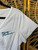 Harley Davidson Motorcycles Embroidered Blue Wings White Button V-Neck T-Shirt Women's Size Large