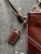 Vintage Y2K Coach Patent Leather Brown  Cardholder Wristlet