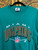 Vintage Logo Athletic Miami Dolphins NFL Football Embroidered Teal T-Shirt Size Large