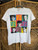 Vintage New Kids on The Block NWOTB Tour Color Block White T-Shirt Size Medium