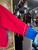 Y2K MLB Chicago Cubs Blue & Red Color Block Windbreaker Pullover Size XXL 2XL
