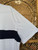 Ralph Lauren RLX USA Black Stripe White Polo T-Shirt Size Large