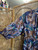 Vintage 80s 90s Top Notch Paisley Parachute Quarter Sleeve Blouse Women's Size Large