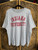 Vintage Indiana University IU Hoosiers Horizontal Grey Striped T-Shirt Size X-Large XL