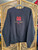Vintage 80s 90s Nike Air Jordan Embroidered Black Crewneck Sweatshirt Size Medium