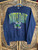 Vintage University of Notre Dame Fightin' Irish Navy Blue Crewneck Sweatshirt Size Medium