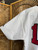 Vtg 90s Sports Belle Indiana University IU Hoosiers #18 White/Red Baseball Jersey Size Large