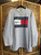 Vintage 90s Tommy Hilfiger Signature Logo Gray Crewneck Sweatshirt Size X-Large XL