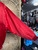 Vintage Ford Motorsport Red Satin Bomber Jacket Size Medium