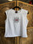 Vtg Y2K 2003 Harley Davidson Columbus, Ohio Studded White Baby Tee Women's Size X-Large XL
