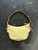 Vintage Y2K Fossil Chartreuse Green Suede Hand Bag