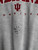 Vintage Indiana University IU Hoosiers Red Stripe Grey Crewneck Sweatshirt Size X-Large XL