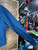 Vintage 60s 70s Key Imperial Blue Denim Jacket Size 48 Tall