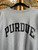 Vintage Champion Purdue University Boilermakers Grey Cropped Reverse Weave Crewneck Sweatshirt Size 2XL XXL