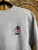 Vintage 80s 90s Fila Embroidered Crest Grey Reverse Weave Crewneck Sweatshirt Size Large