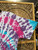 Vintage 90s Pink, Purple & Aqua Blue Spiral Tie Dye T-Shirt Size X-Large XL