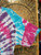 Vintage 90s Pink, Purple & Aqua Blue Spiral Tie Dye T-Shirt Size X-Large XL