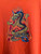 Vintage Y2K Dragon Graphic Orange T-shirt Size Medium