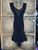 Vintage 80s Climax By Karen Okada Black Lace Glam Mermaid Dress Women's Size 3/4