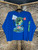 Y2K 2004 Nickelodeon Spongebob Squarepants "The Square Gettin' Air" Basketball Blue Long Sleeve T-Shirt Size Youth XL