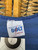 Vintage Lightning Bolt Basketball Graphic Blue Striped Tank Top Size Medium