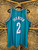 Mitchell & Ness Charlotte Hornets Larry Johnson #2 Teal NBA Jersey Size Large