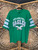 Vtg 90s 1993 Logo 7 Philadelphia Eagles Green Varsity V-Neck T-Shirt Size X-Large