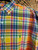 Ralph Lauren RL Classic Fit Bright Plaid Short Sleeve Button Down Shirt Size X-Large XL
