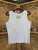 Vtg Y2K 2007 Harley Davidson West Baden, IN Full Zip White Tank Top Women's Size X-Large XL