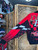 Vtg NASCAR Ken Schrader #25 Red & Black AOP Bomber Racing Jacket Size XL X-Large