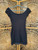 Vintage 90s Y2K Studio Soleil Black Mesh Micro Mini BabyDoll Dress Women's Size Medium