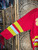 Rawlings Red Yellow Hockey Jersey Size Large