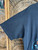 Vintage Harley Davidson Motorcycle Blue Wolf Black T-Shirt Size Large
